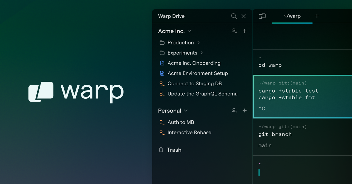Warp The Reimagined Terminal Ready For Linux Warp